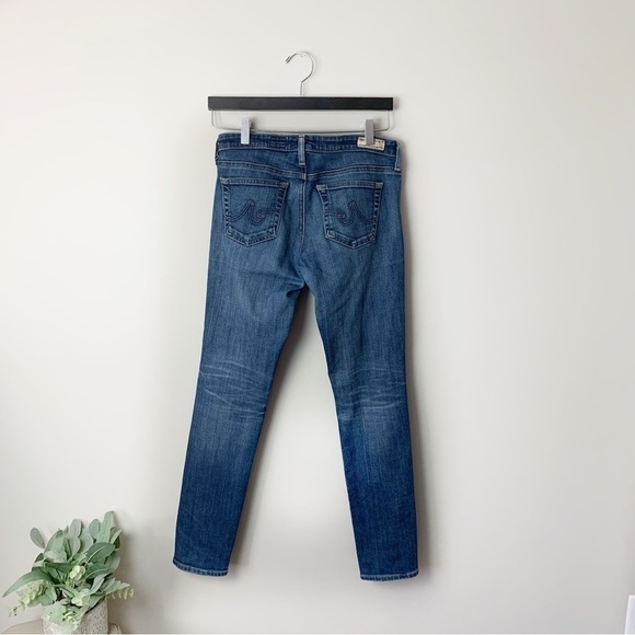 [Adriano Goldschmied] Medium Wash Low Rise The Silt Cigarette Leg Denim Jeans - Picture 8 of 10